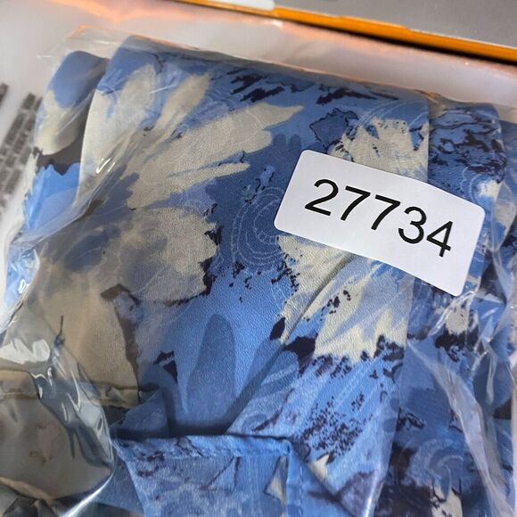 CJBanks Skirt Women 3X Plus Blue Floral Maxi Long Mid Rise Pull On Elastic Waist - Picture 9 of 9